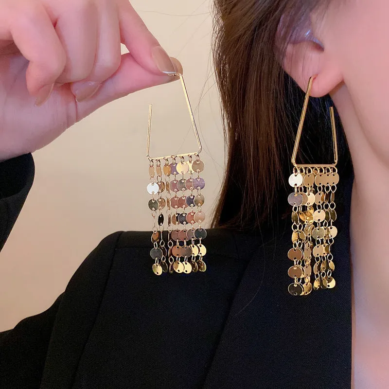 18K Gold-plated Luxurious Fish Scale Earrings