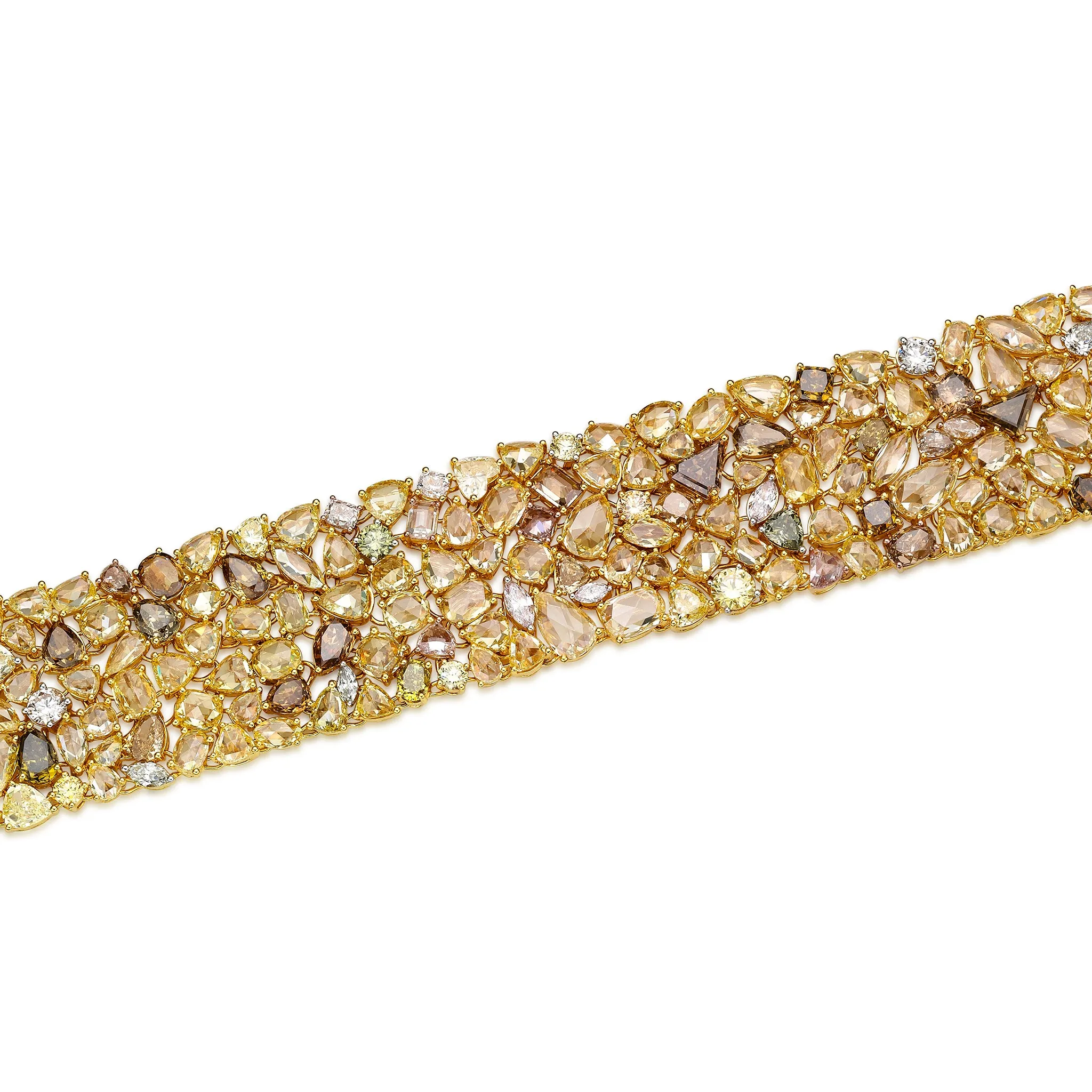 67.21CT Fancy Diamond Bracelet