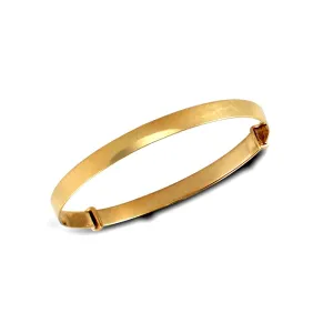 9ct Yellow Gold 3.5mm Polished Expandable Baby Bangle 2.5g