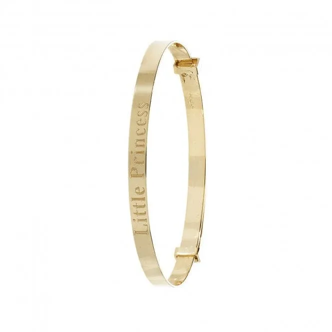 9ct Yellow Gold Babies Expansion Bangle BN134