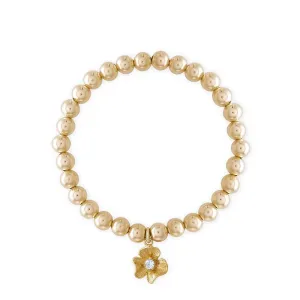 Alexa Leigh - Golden Flower Bracelet in Yellow Gold