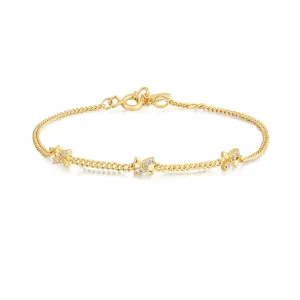 Ania Haie Gold Cross Station Bracelet B061-03G