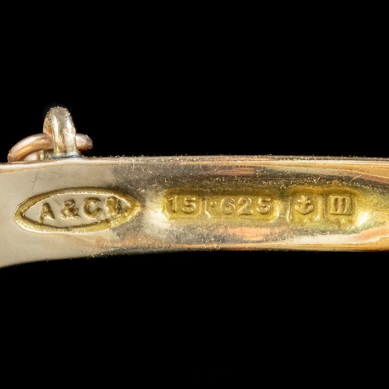 Antique Edwardian Opal Diamond Bangle 15ct Gold Dated 1911