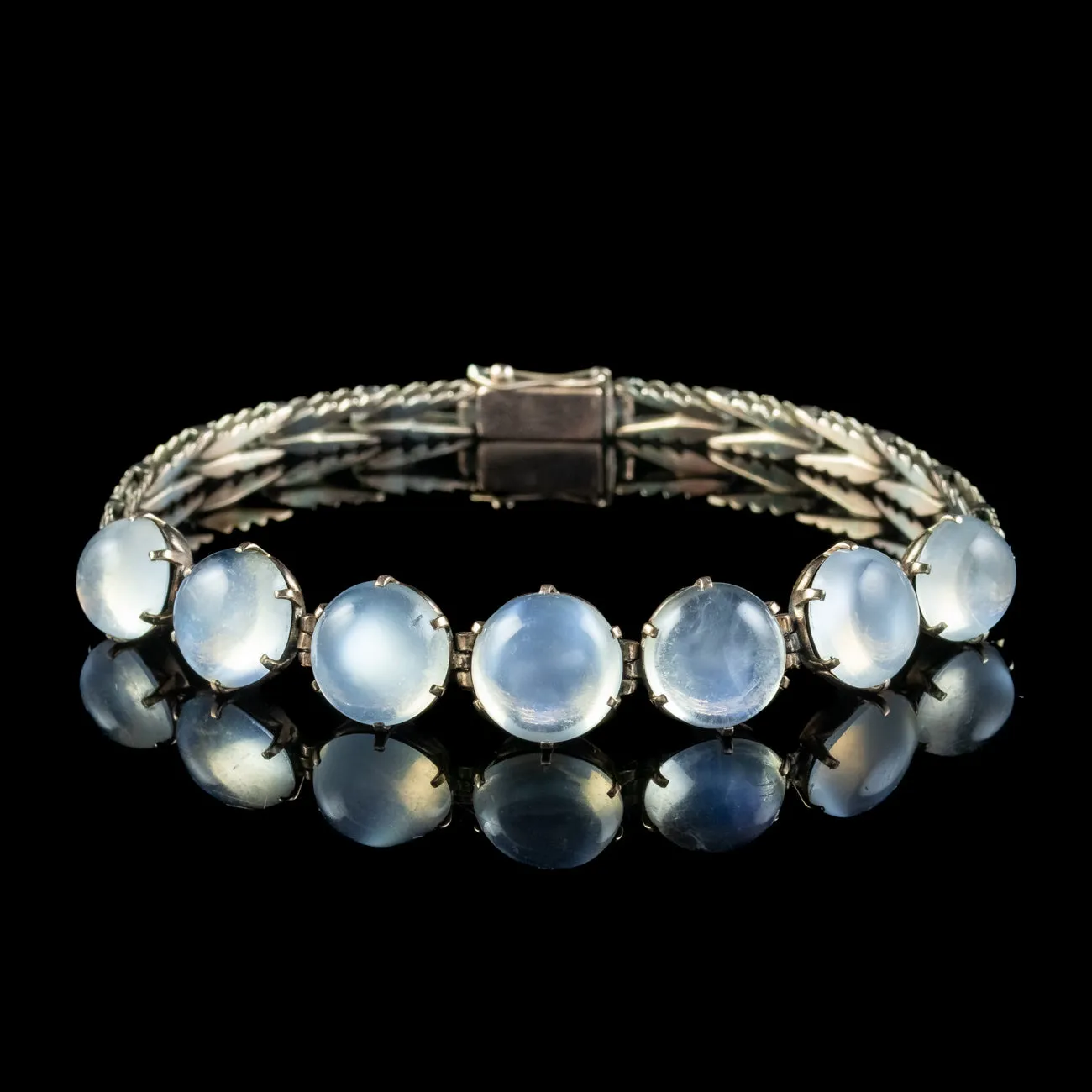 Antique Victorian Moonstone Bracelet 22ct Total