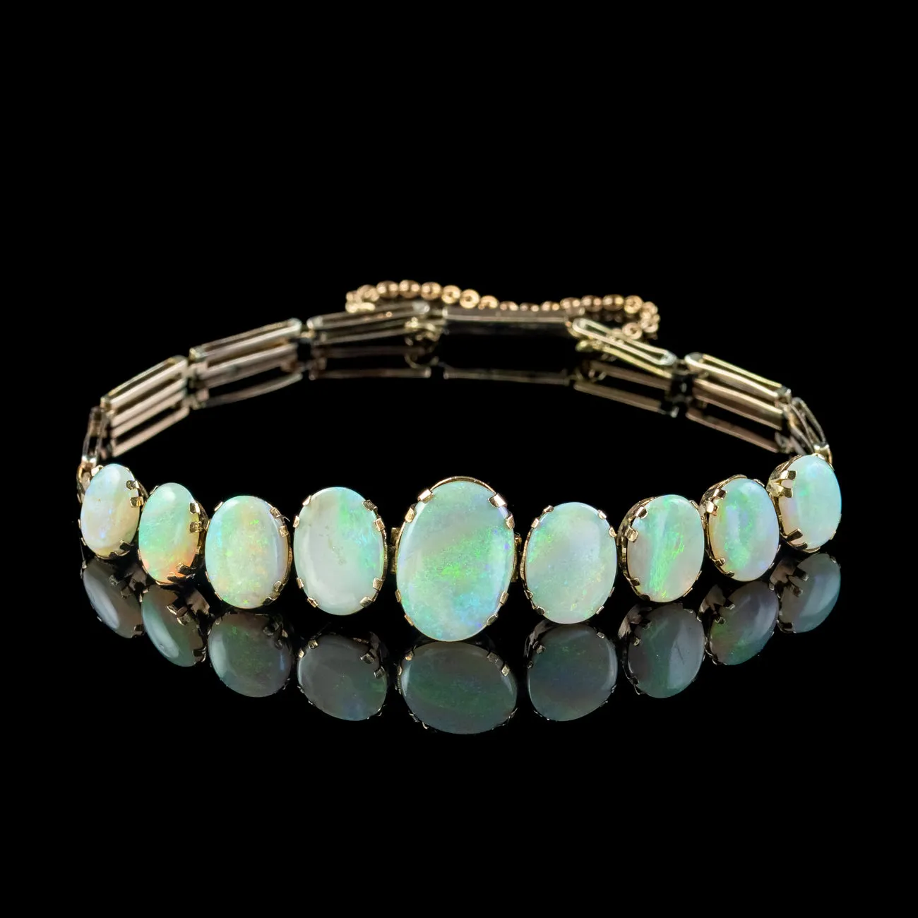 Antique Victorian Opal Bracelet 18ct Total 9ct Gold