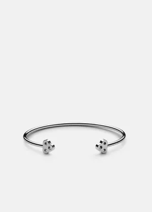 Bangle | Open Key Cuff | Silver