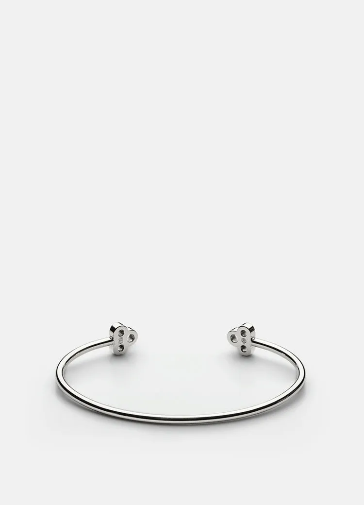 Bangle | Open Key Cuff | Silver