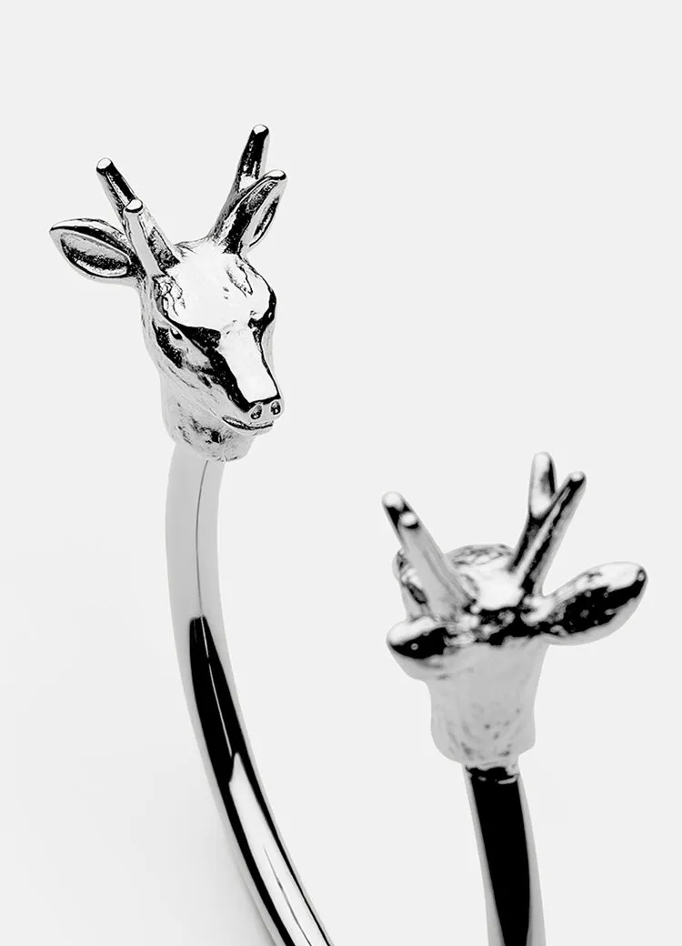 Bangle | The Nordic Series Deer | Polished Steel