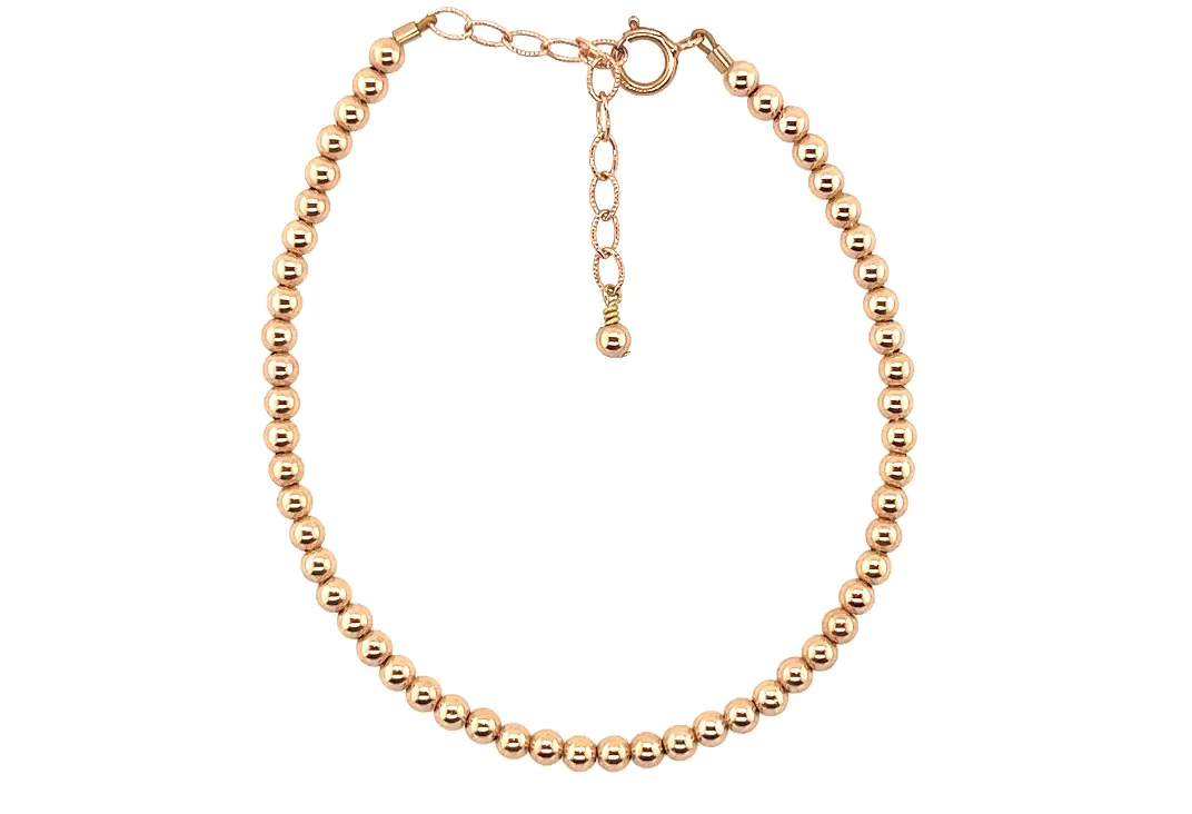 bara boheme | 14K Gold Filled "THE CLASSIC" Ball Beaded Bracelet