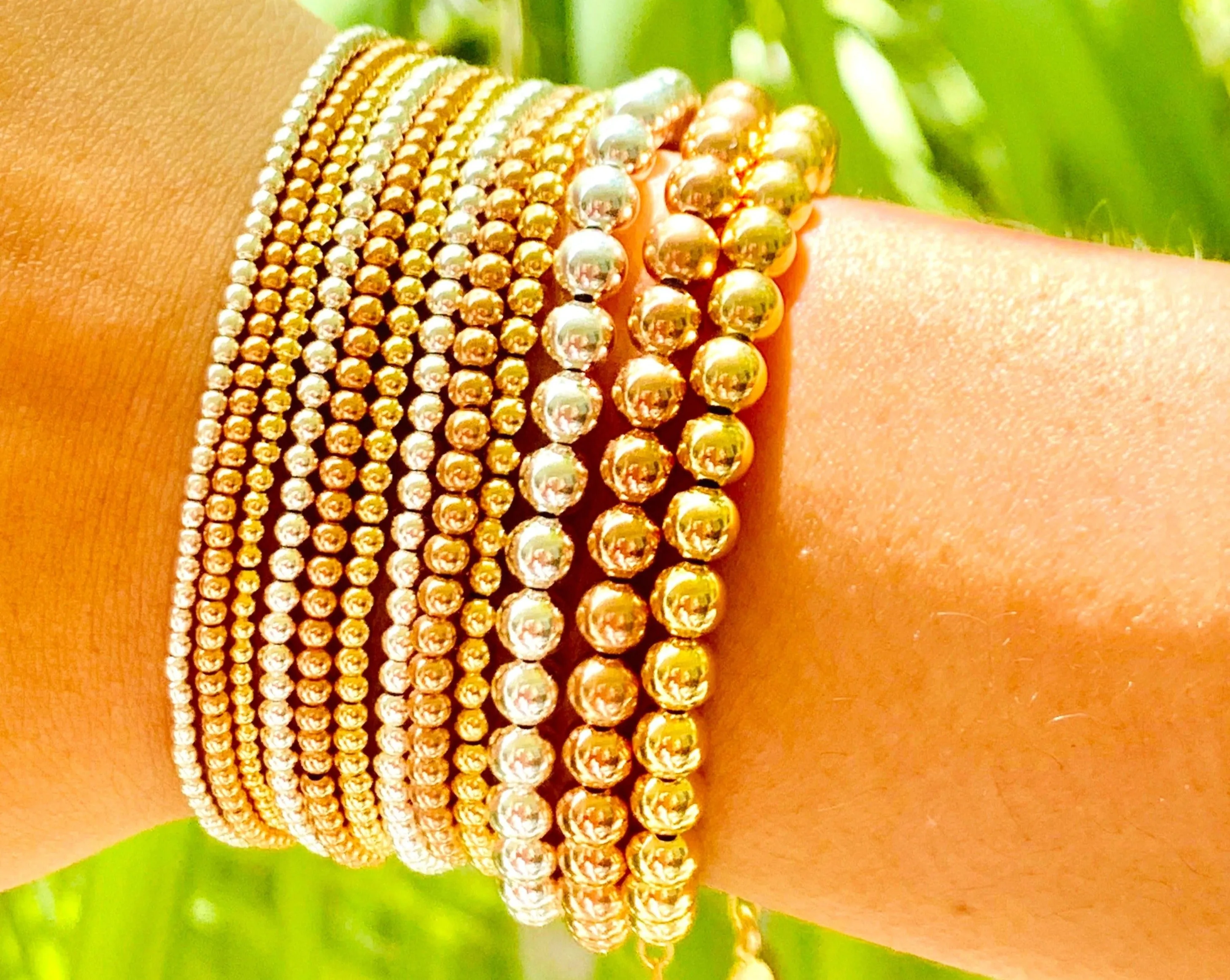 bara boheme | 14K Gold Filled "THE CLASSIC" Ball Beaded Bracelet