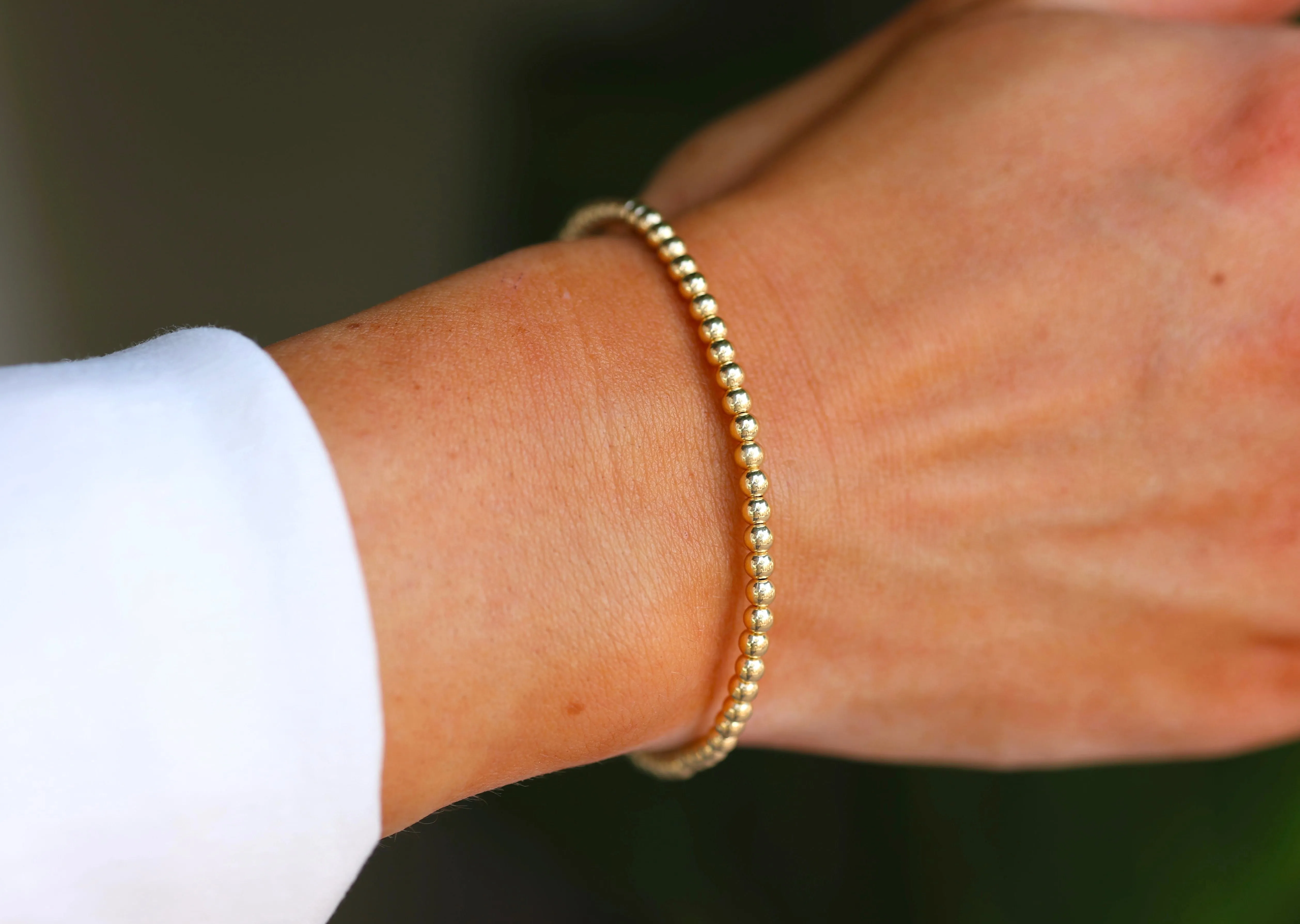 bara boheme | 14K Gold Filled "THE CLASSIC" Ball Beaded Bracelet