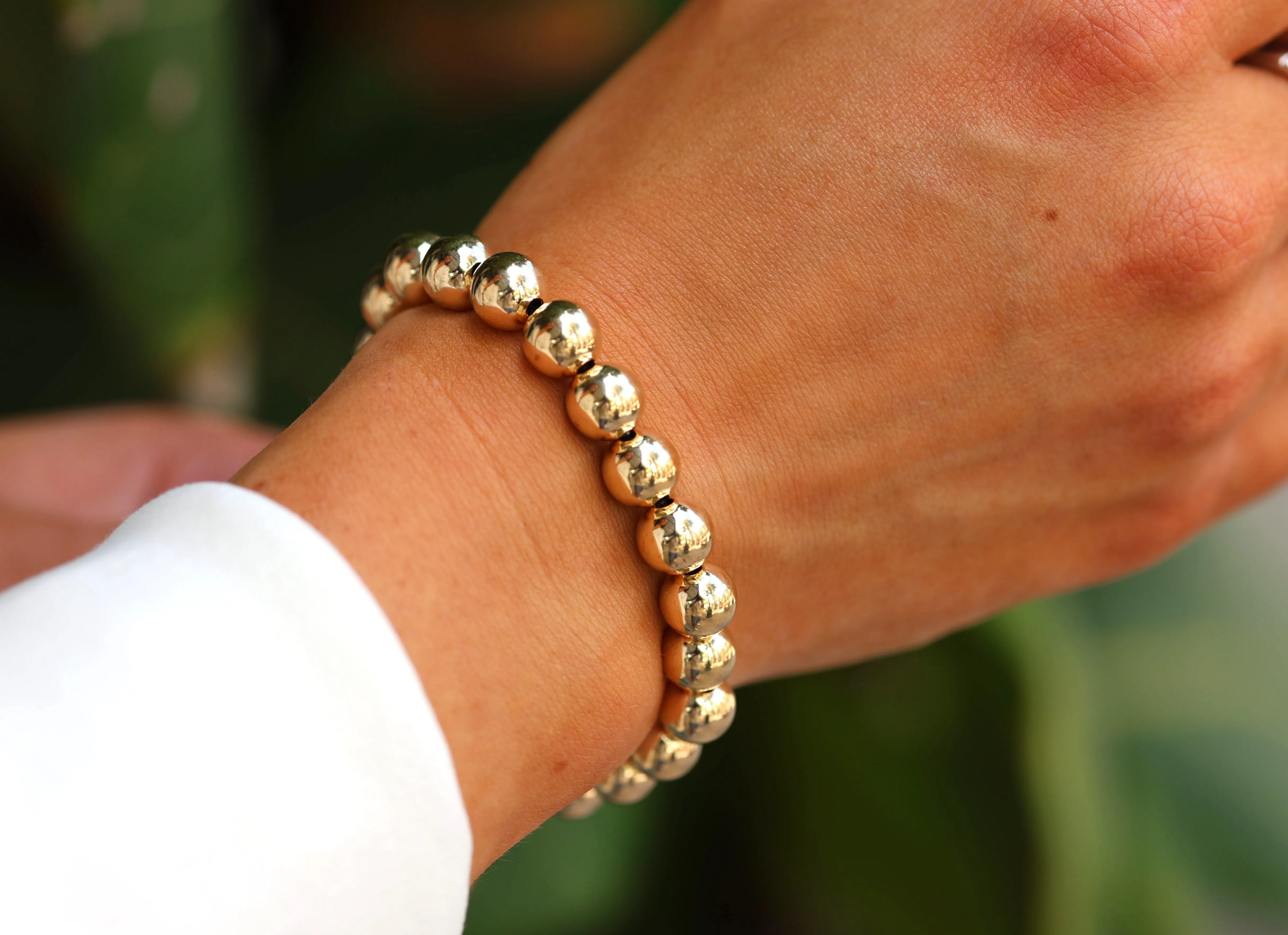 bara boheme | 14K Gold Filled "THE CLASSIC" Ball Beaded Bracelet