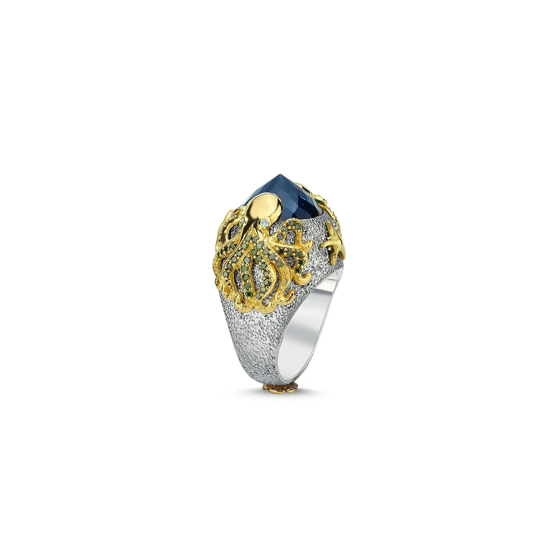 BEAUTY AND THE BEAST OCTOPUS STATEMENT RING