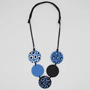 Blue Contemporary Janell Necklace