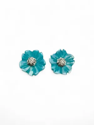 BLUE STUD EARRINGS