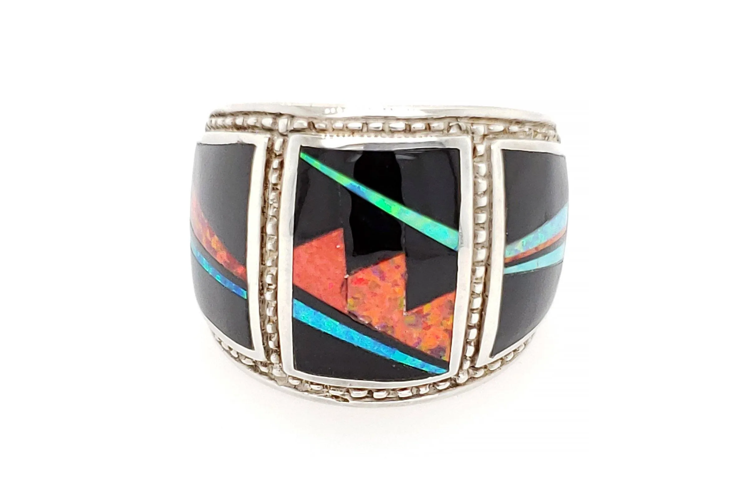 Bold David Rosales Red Moon Ring