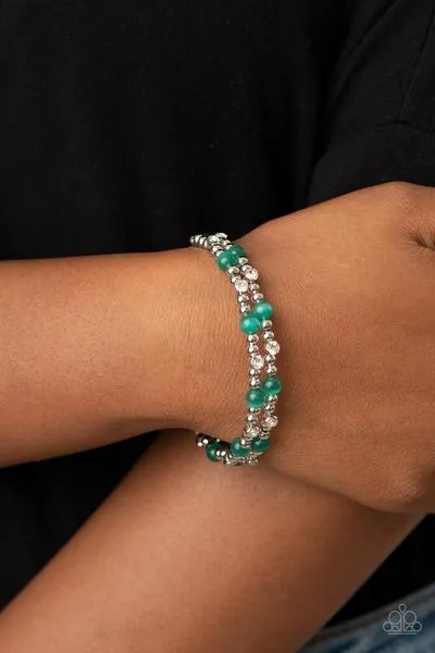 Bracelets Ethereally Entangled Green B6