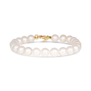 Classic Pearl Bracelet | Yellow Gold