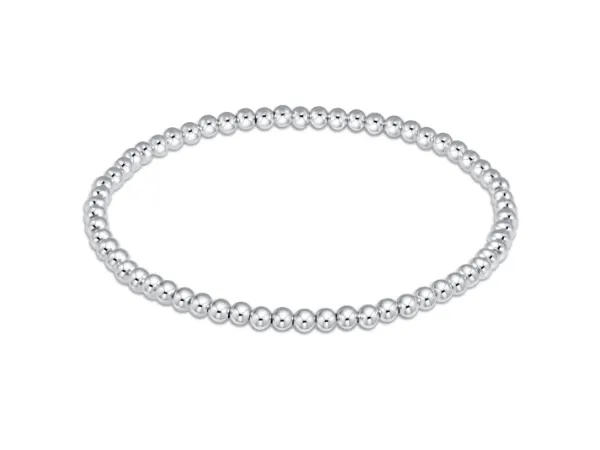 Classic Sterling 3mm Bead Bracelet