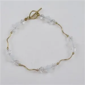 Crystal and Gold Bracelet