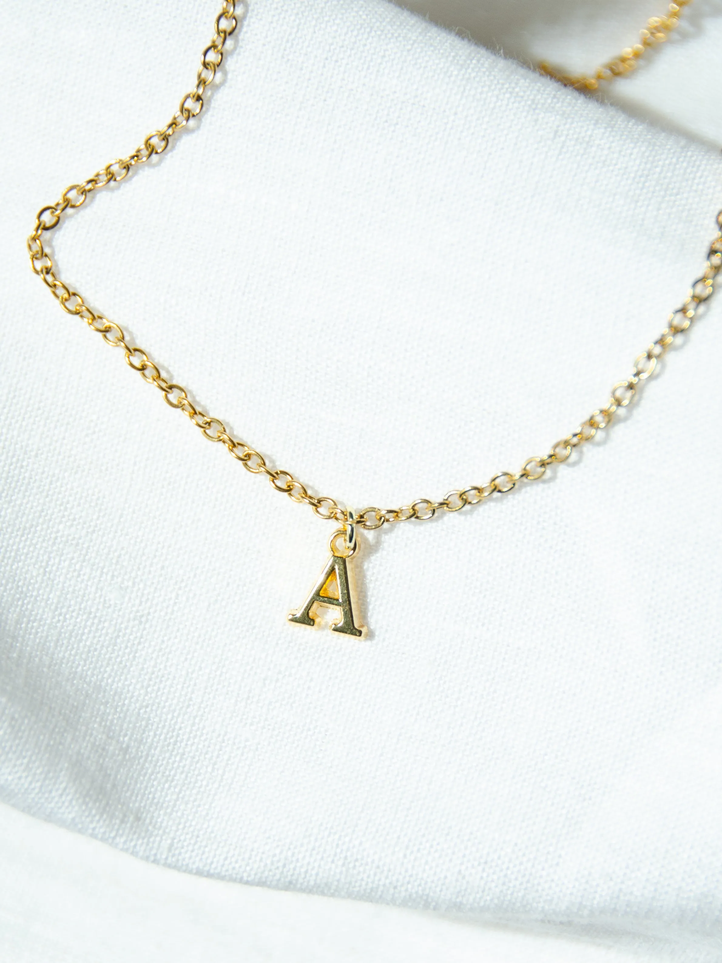 Custom Mom 14K Gold Initial Necklace Gift