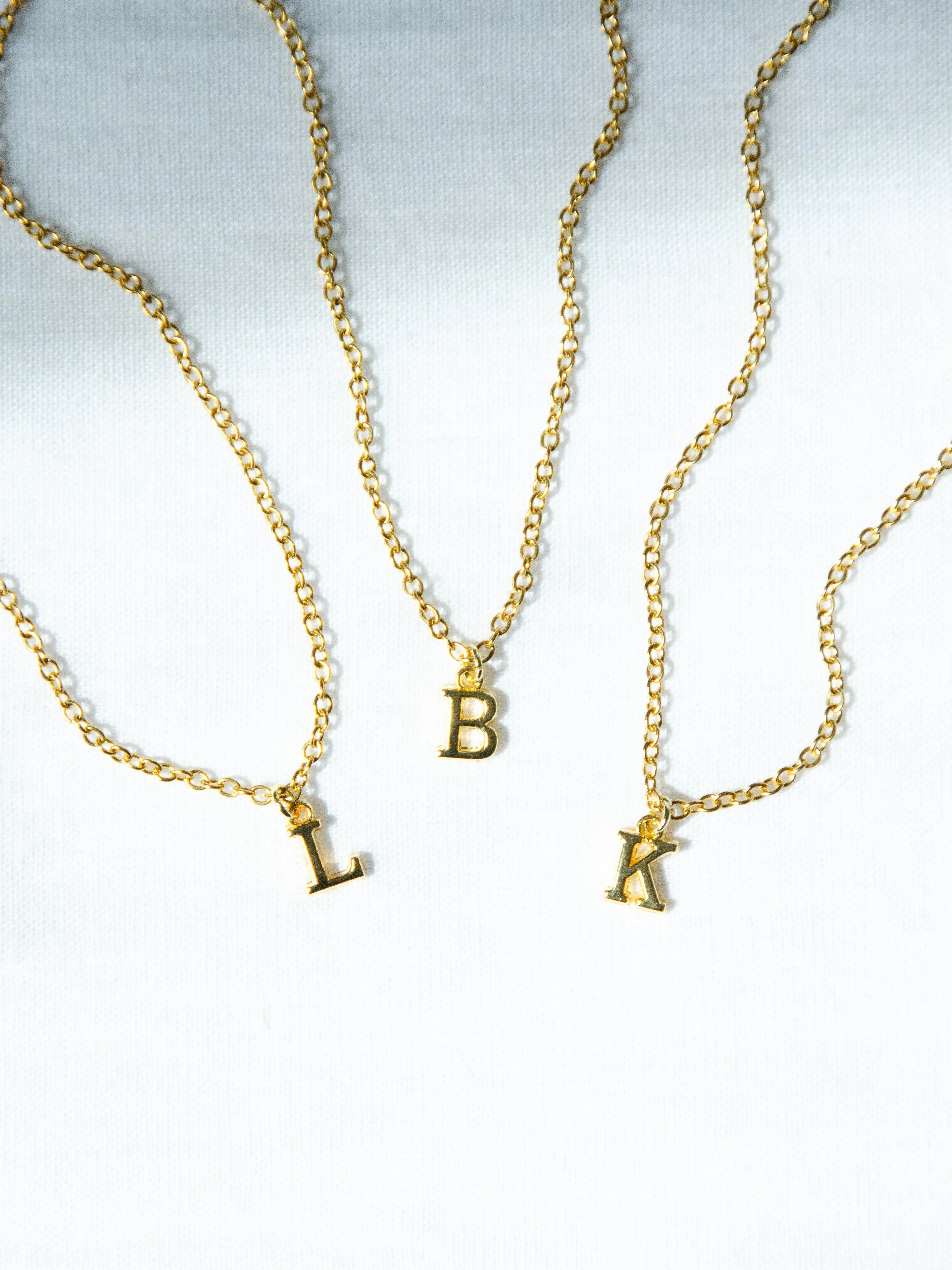 Custom Mom 14K Gold Initial Necklace Gift