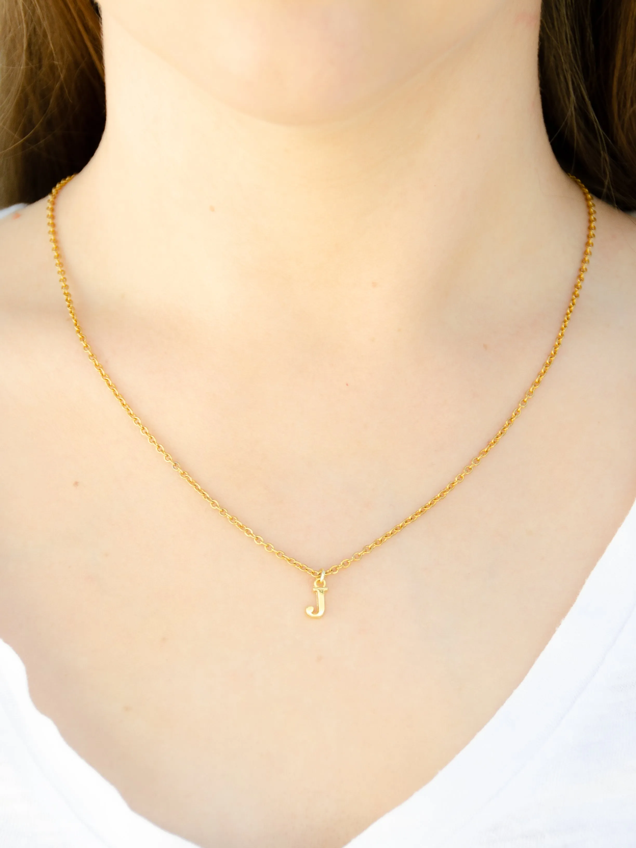 Custom Mom 14K Gold Initial Necklace Gift