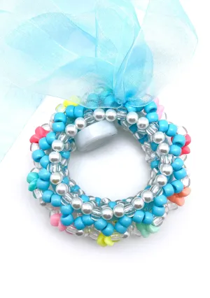 Digital Cloud Light Up Ribbon Rave Kandi Bracelet