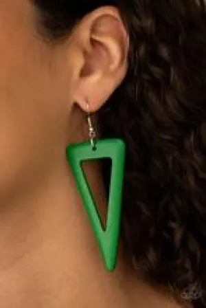 Earrings Bermuda Backpacker - Green E373