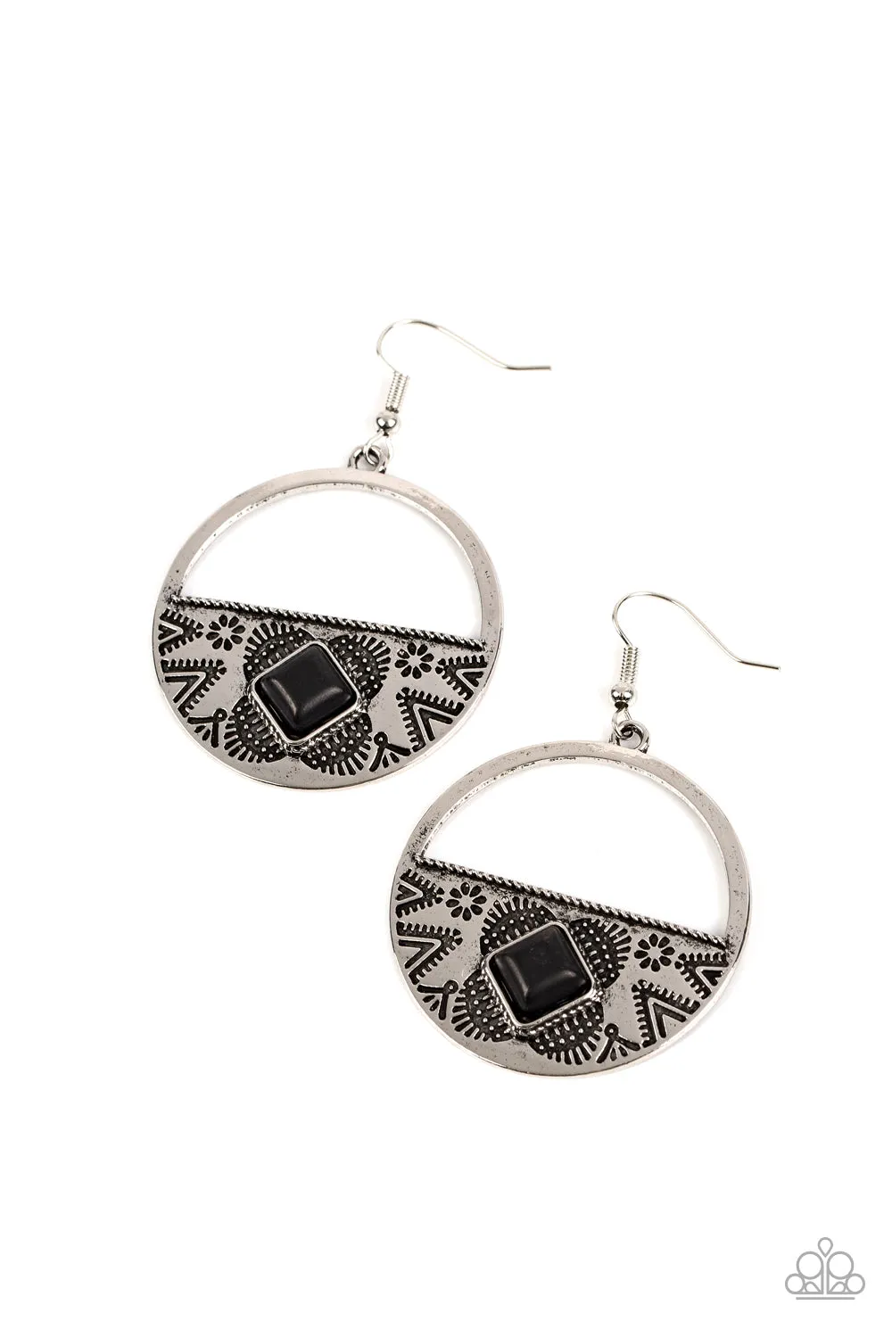 Earrings Sandstone Prairie - Black