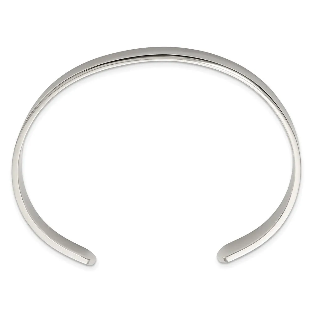 Engravable Stainless Steel 8-inch 9MM Cuff Bracelet