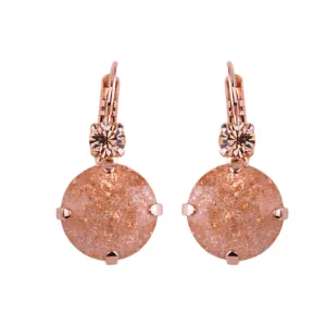 Extra Luxurious Double Stone Leverback Earrings in "Desert Rose *Custom*