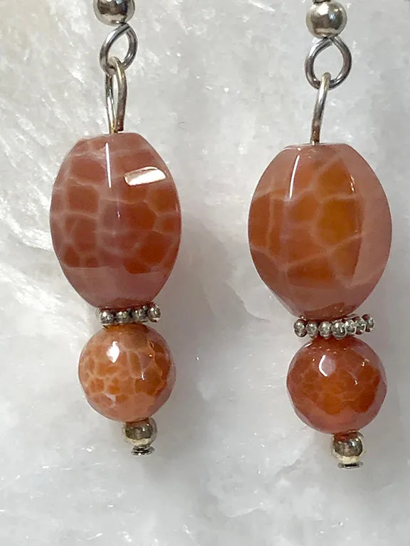 Fire Agate Earrings