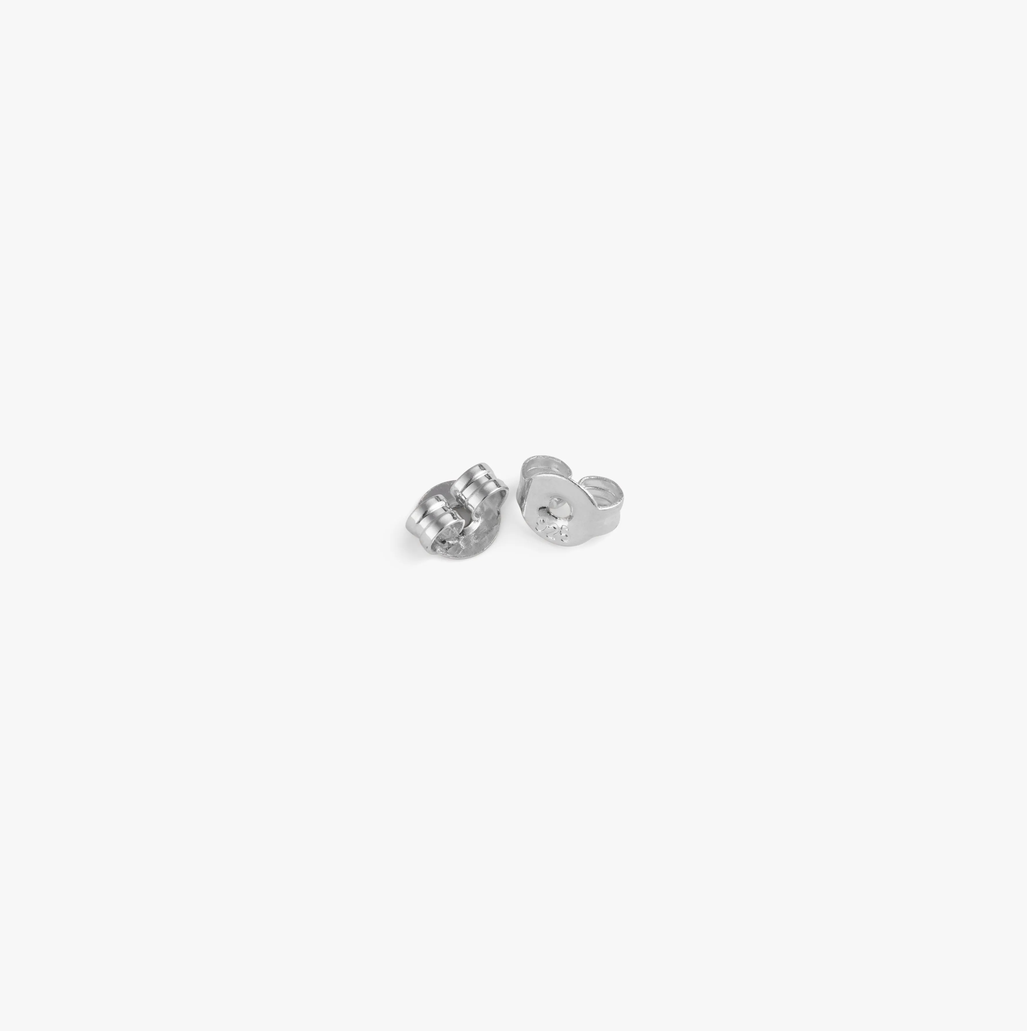 GEOMETRIC PAVÉ EARRINGS Silver