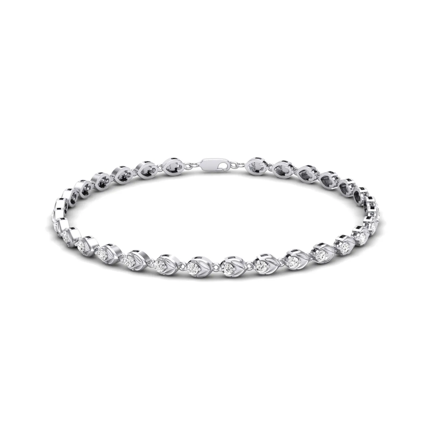 Havana Classic Leaf Moissanite Bracelet