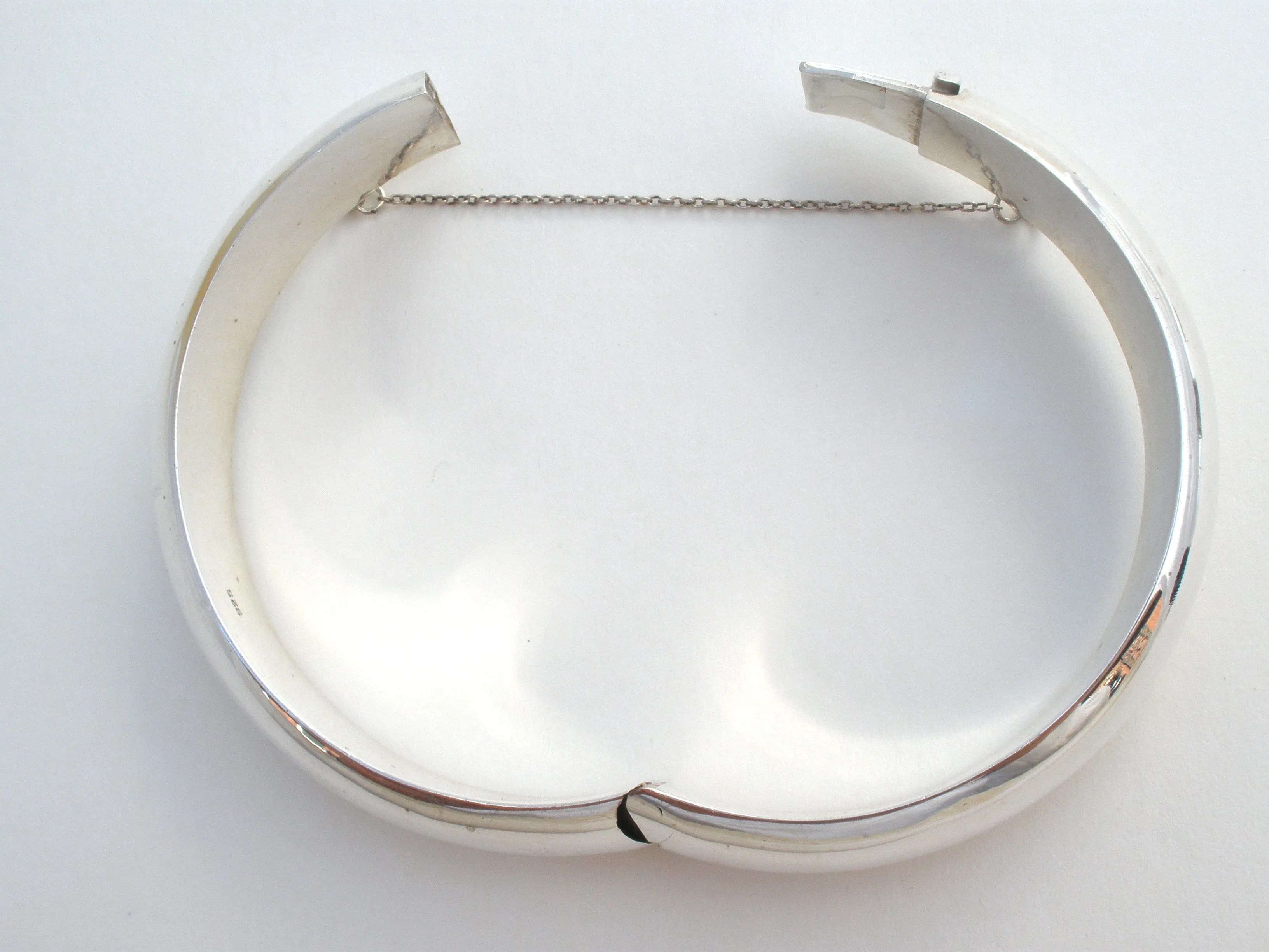 High Polished Sterling Silver Bangle Bracelet