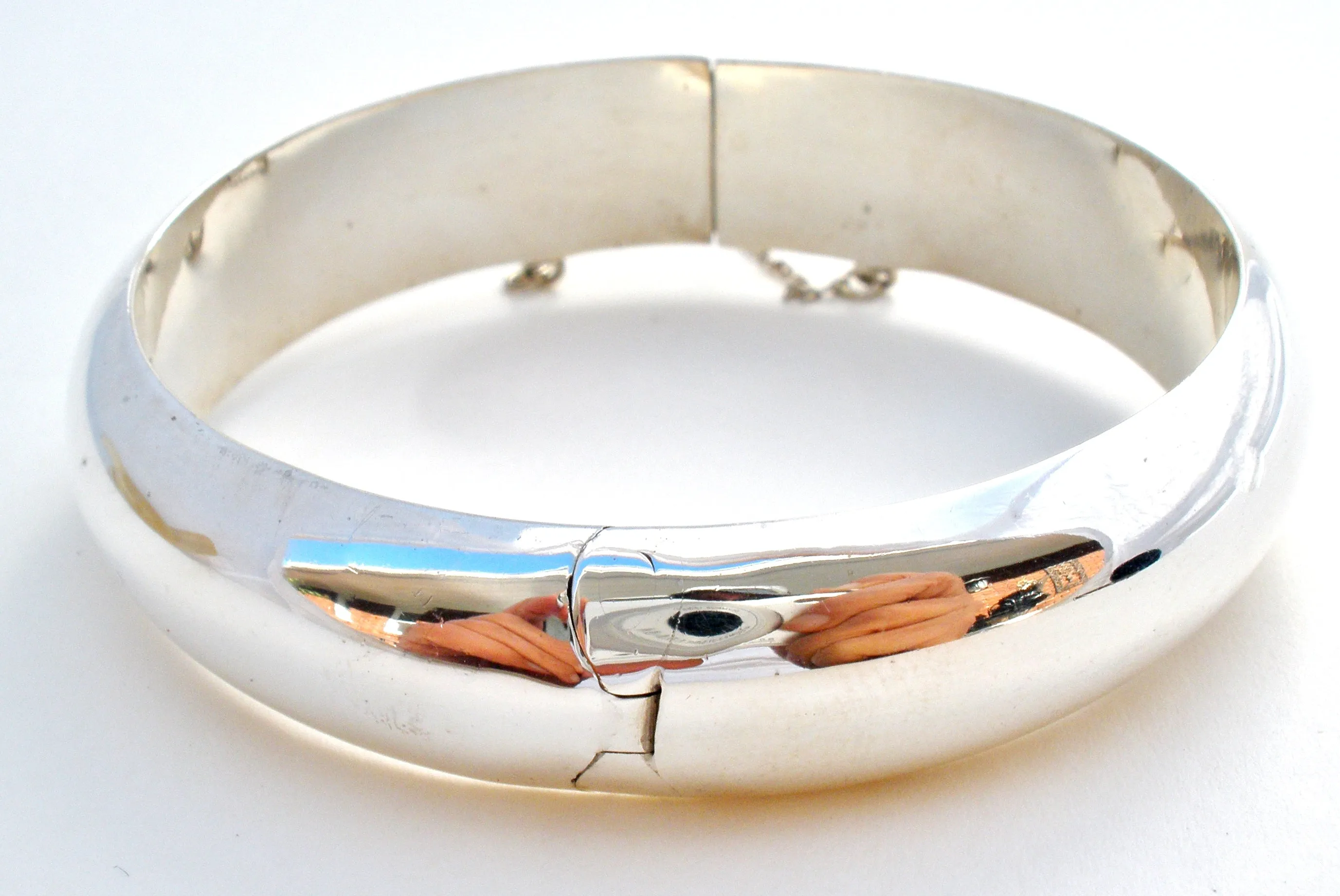 High Polished Sterling Silver Bangle Bracelet