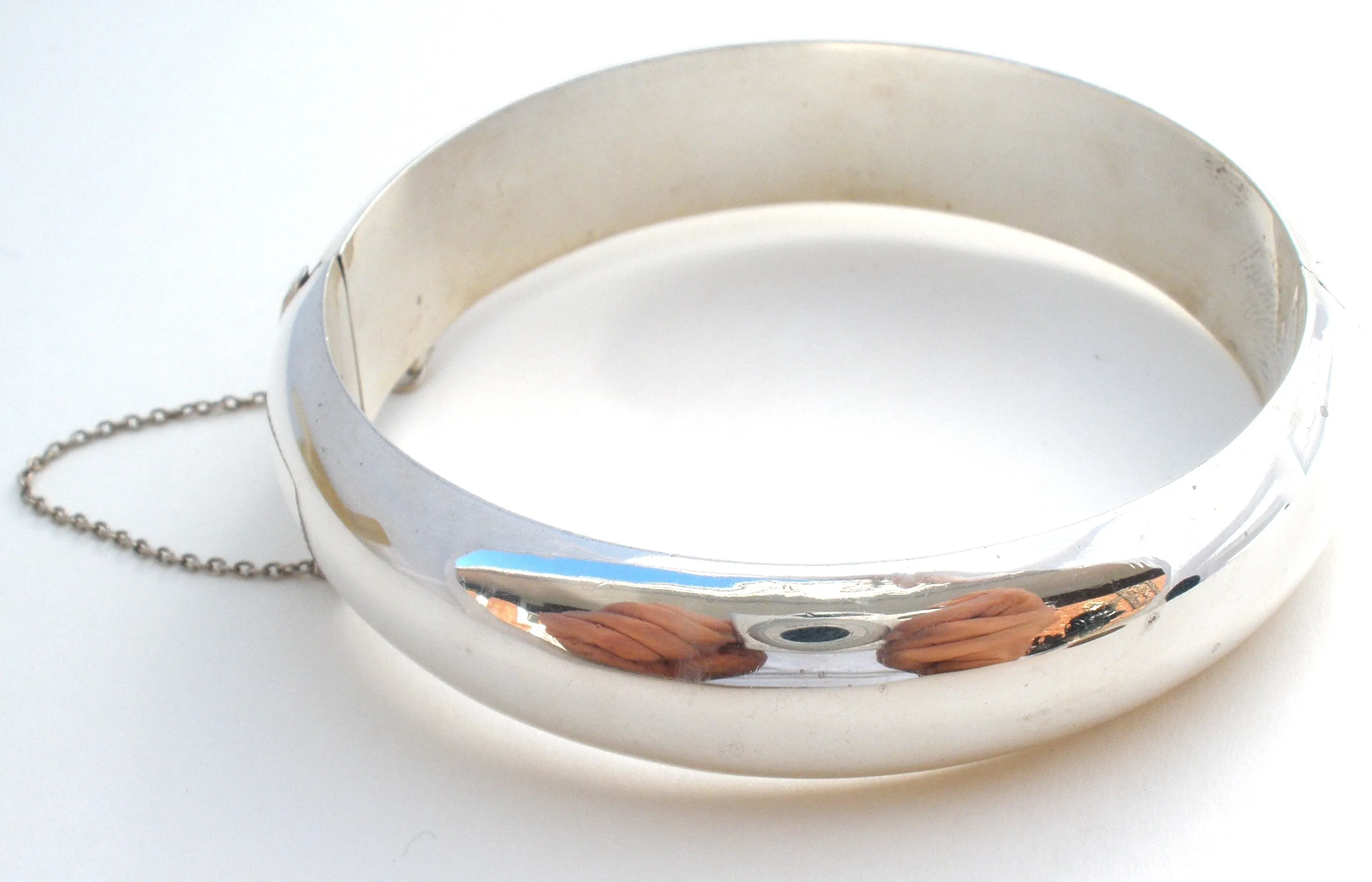 High Polished Sterling Silver Bangle Bracelet