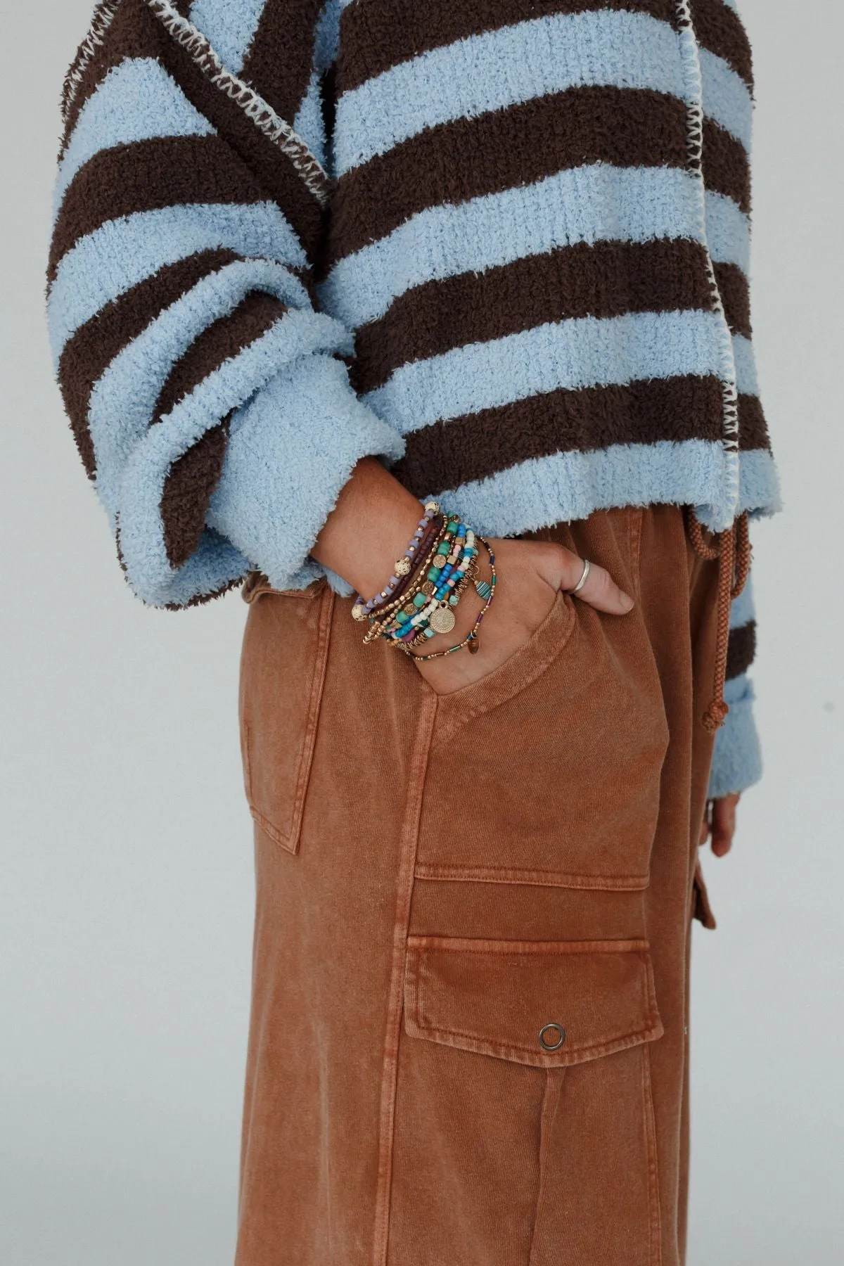 Indya Stacked Bracelet - Teal