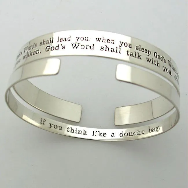 Inspirational Quote Cuffs Bangles