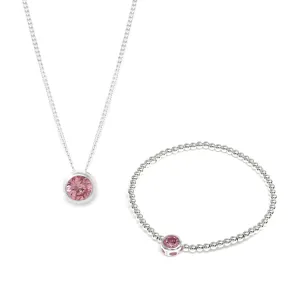 June Birthstone Gift Set - Silver