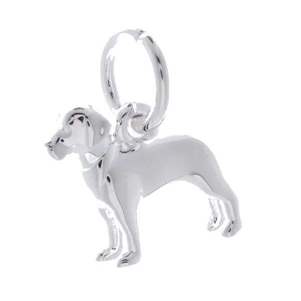 Labrador Silver Dog Charm