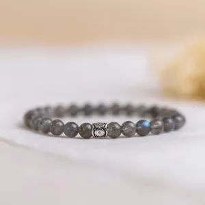 Labradorite Bracelet 6mm - Ethereal Bloom