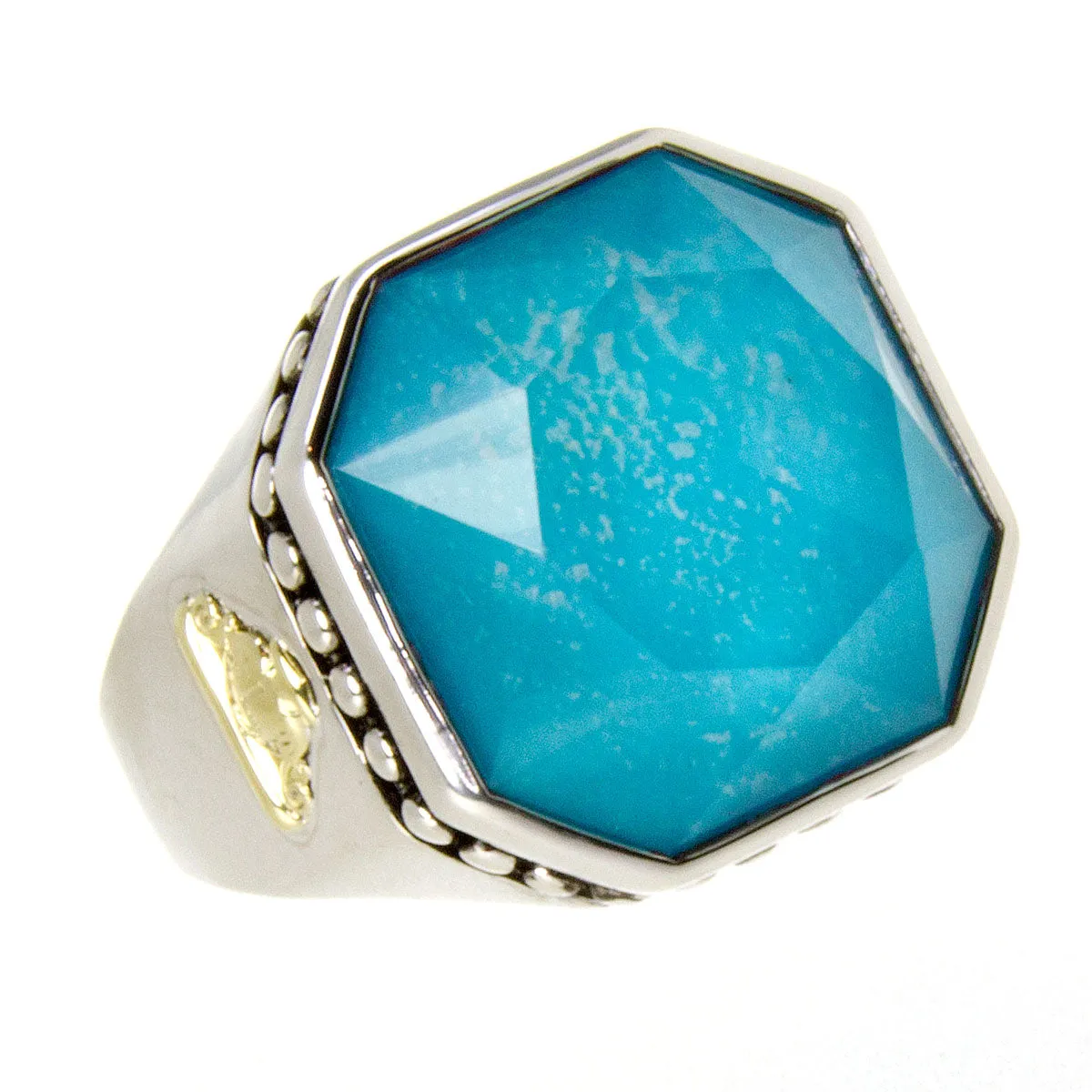 Lagos Caviar Color Rocks Turquoise Ring