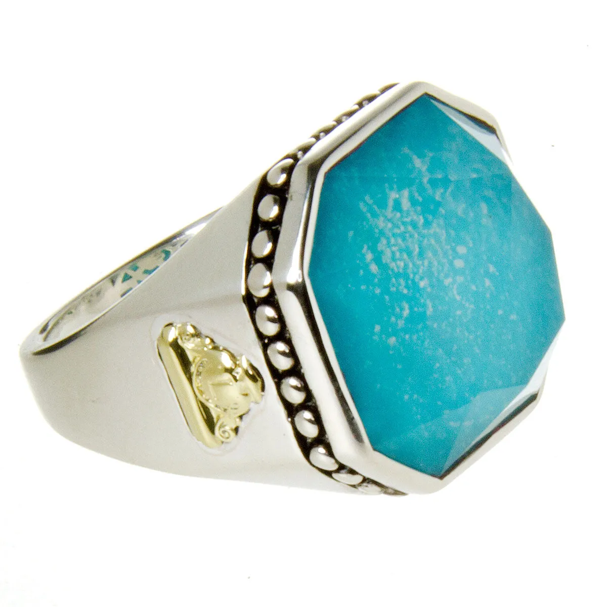 Lagos Caviar Color Rocks Turquoise Ring