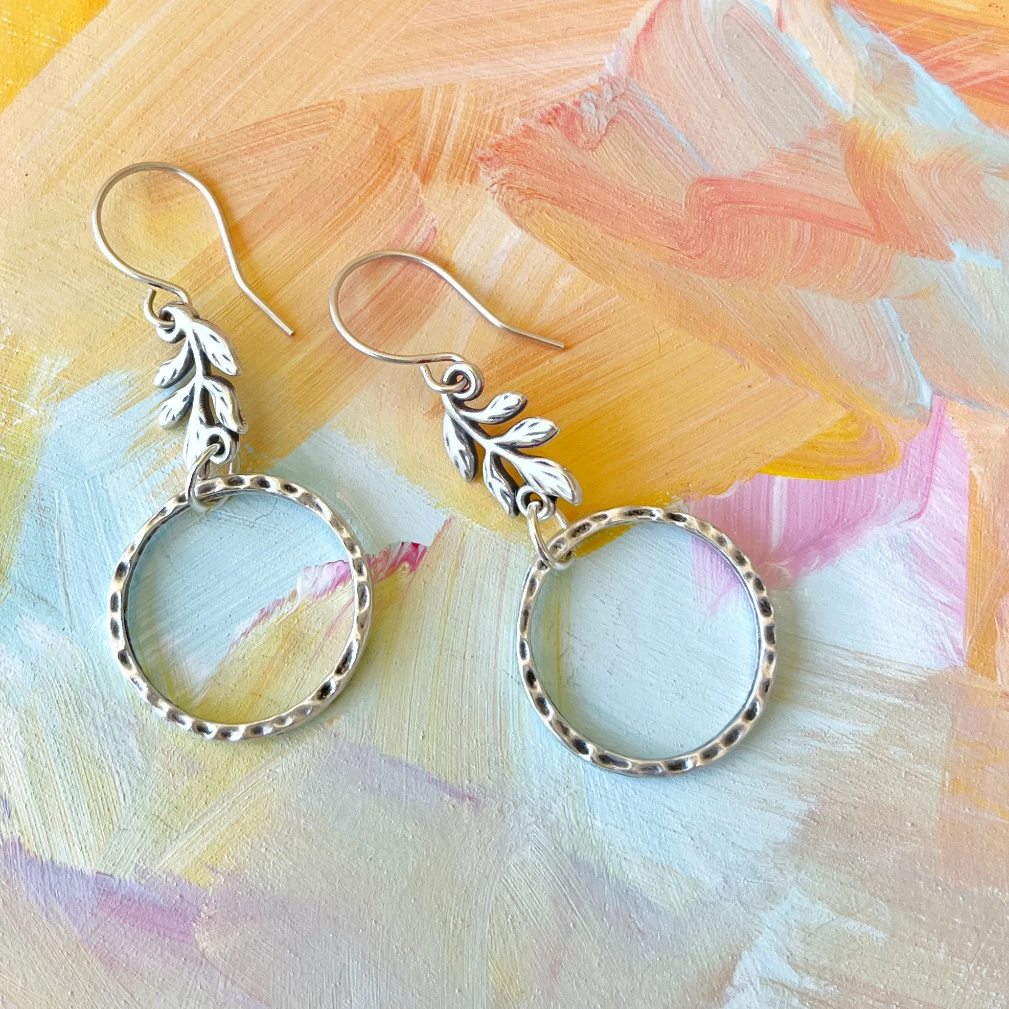 Leafy Charm Earrings