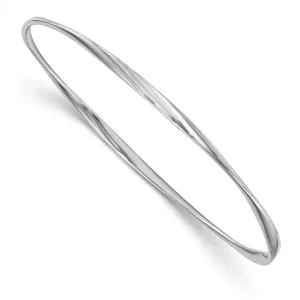 Leslie Sterling Silver Polished Twisted Bangle