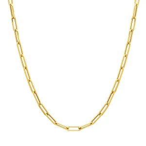 LIGHT PAPER CLIP CHAIN, 14kt GOLD