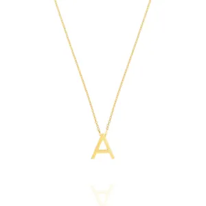 Linda Tahija Letter Necklace, Gold (A-Z)