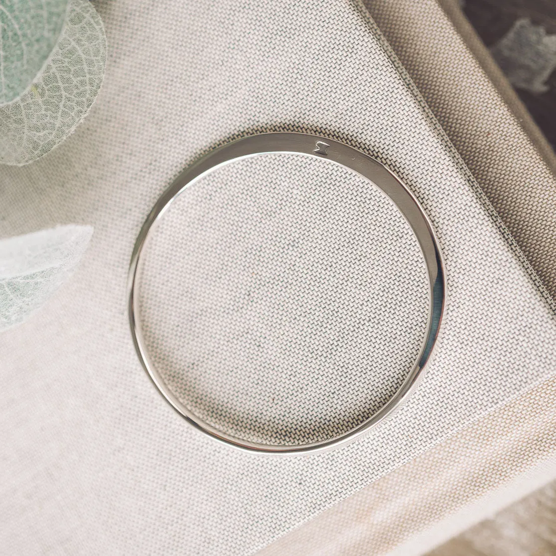 Luna Silver Bangle